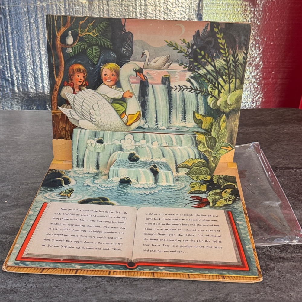 HANSEL AND GRETEL POP-UP & MOVEABLE BOOK 1961 CHILDRENS ARABIC ORIGINAL BOOK - Picture 10 of 15